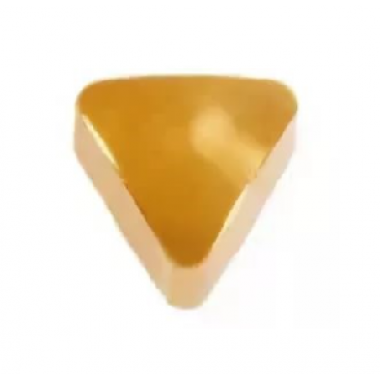 Серьги с позолотой (форма: треугольник без камня), размер средний