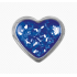 7524-3566 сталь, сердечко, вст.- пластик с синими блестками, в картридже